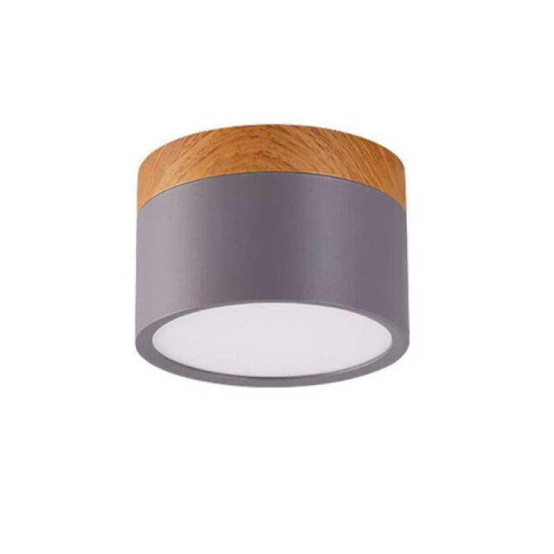 Valentina Modern Cylindrical Metal/Acrylic Flush Mount Ceiling Light