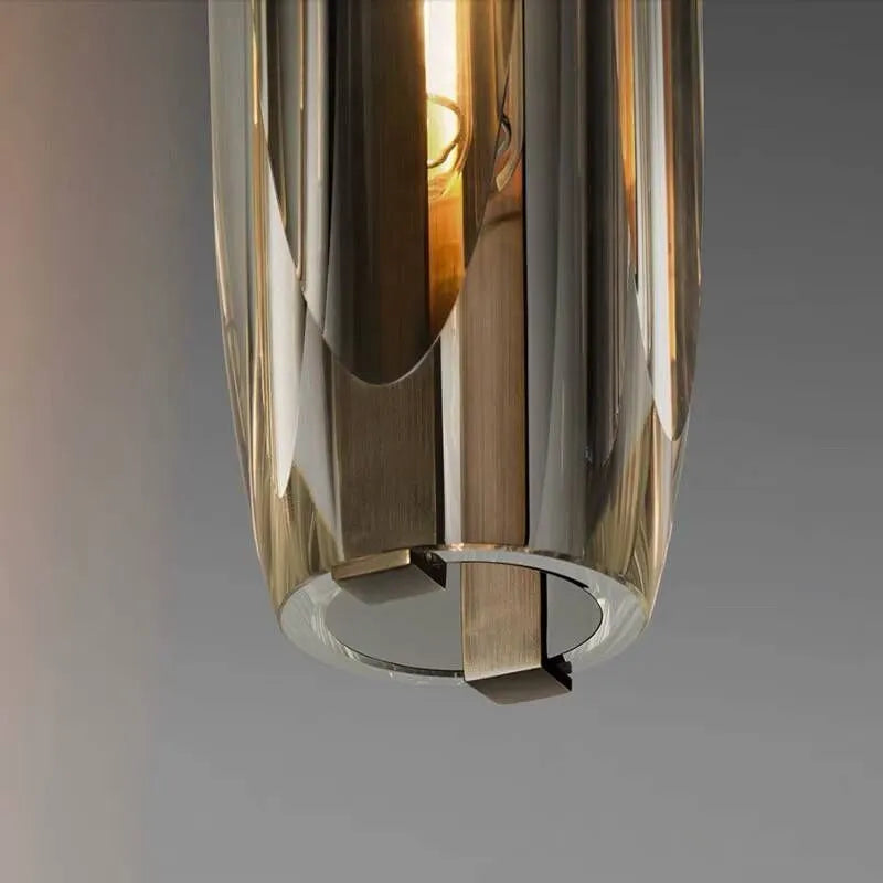 Valentina Brass Designer LED Glass Pendant Lamp