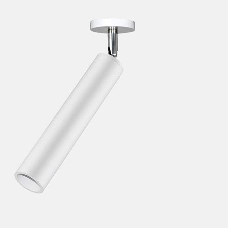 Aria Modern Long Tube Spotlight, Metal, Black/White