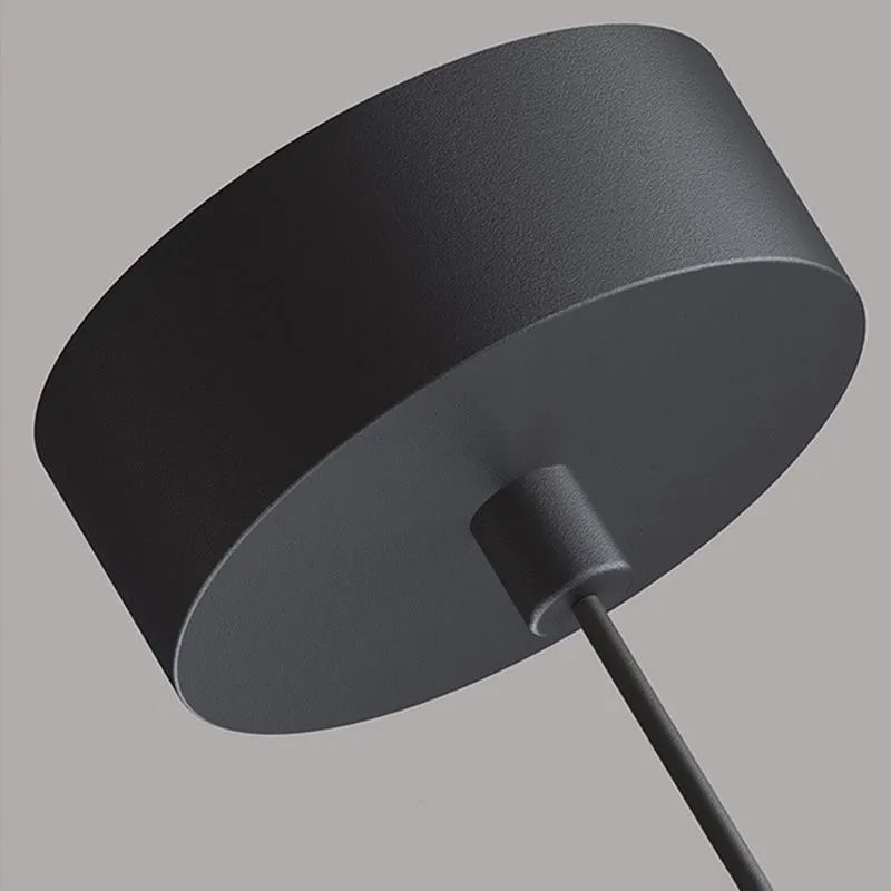 Arisha Minimalist Metal Linear Pendant Light, Black