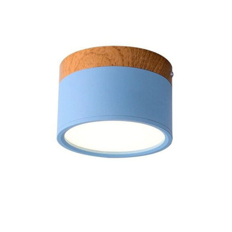 Valentina Modern Cylindrical Metal/Acrylic Flush Mount Ceiling Light