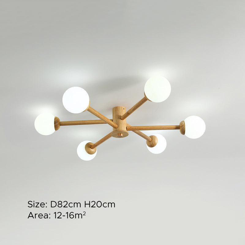 Muto Ceiling Light, Dimmable 6/8 Head