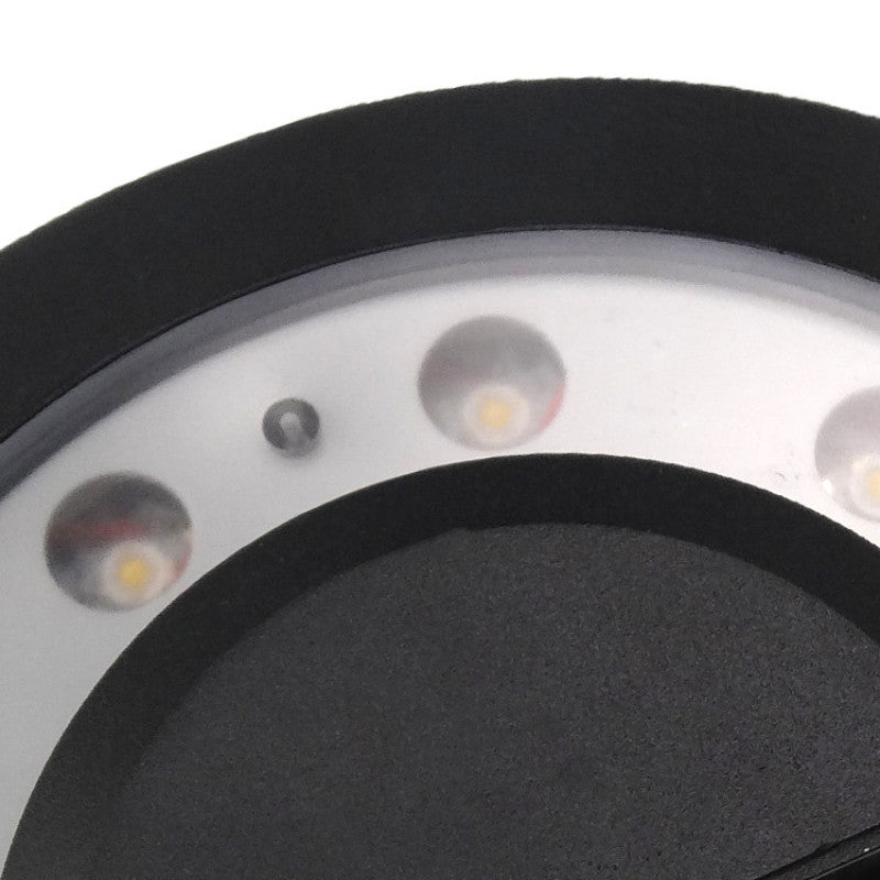 Ray Wall Lamp Flying Saucer, Metal LED, Black, Outdoor