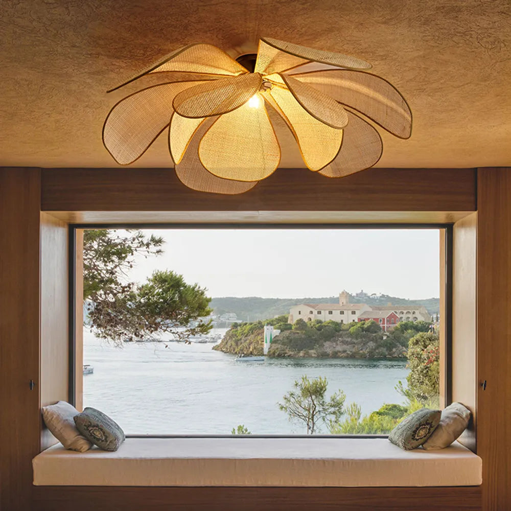 Ritta Handmade Pendant Light, Rattan/Willow Weave