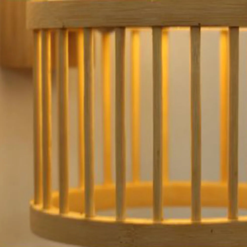 Ritta Wall Lamp Rustic, Muto Rattan Weaving LED, Hallway Wall Sconce