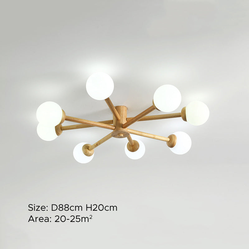 Muto Ceiling Light, Dimmable 6/8 Head