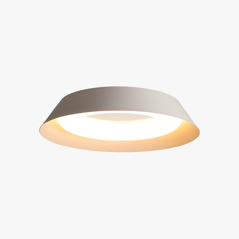 Arisha Nordic Bowl Metal/Acrylic Flush Mount Ceiling Light, White