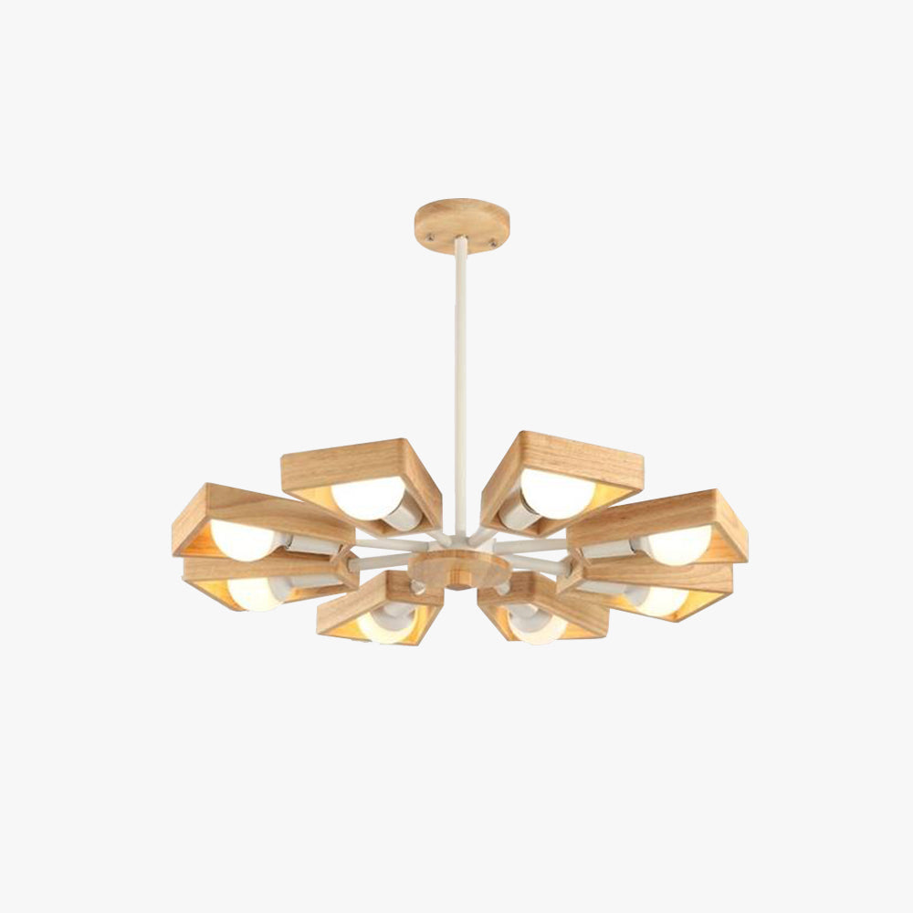 Muto Modern Nordic Rotatale Pendant Light, Wood, 3 Style