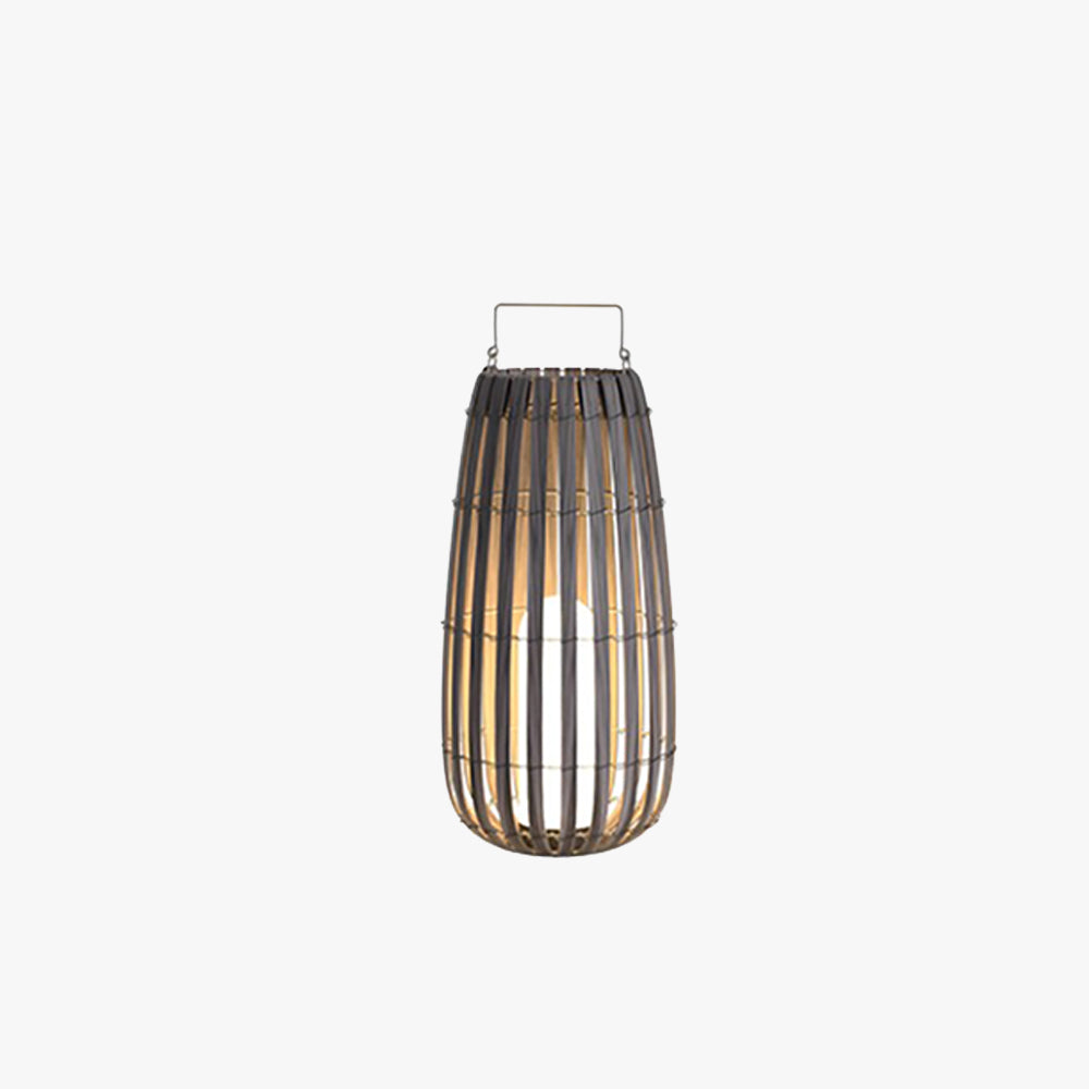 Ray Outdoor Floor Lamp, Hardwired & Solar Cage