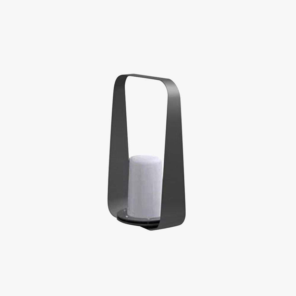 Ray Minimalist Portable Rechargeable Lamp de Table, Coffee/Grey