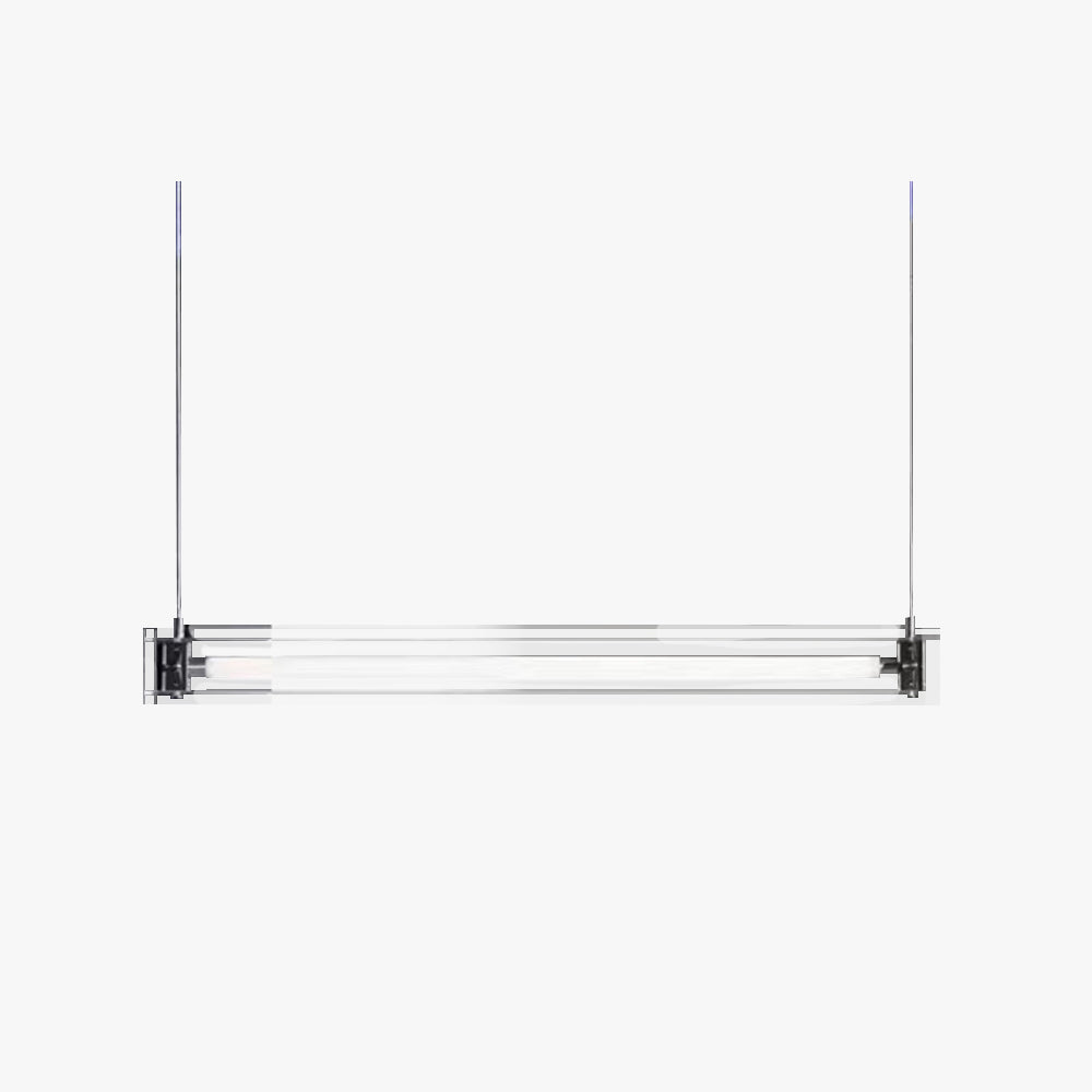 Arisha Minimalist Linear Metal Pendant Light,White