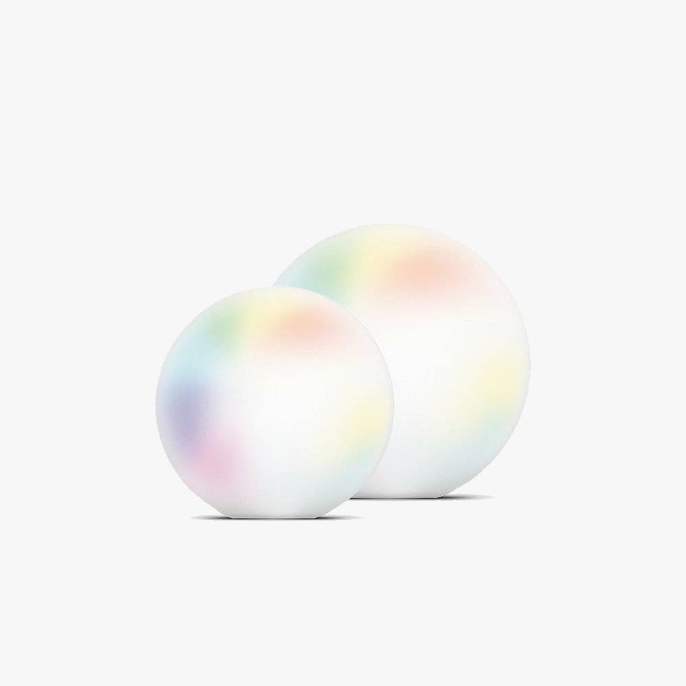Ray Minimalist Globe LED Outdoor Light, Resin, White