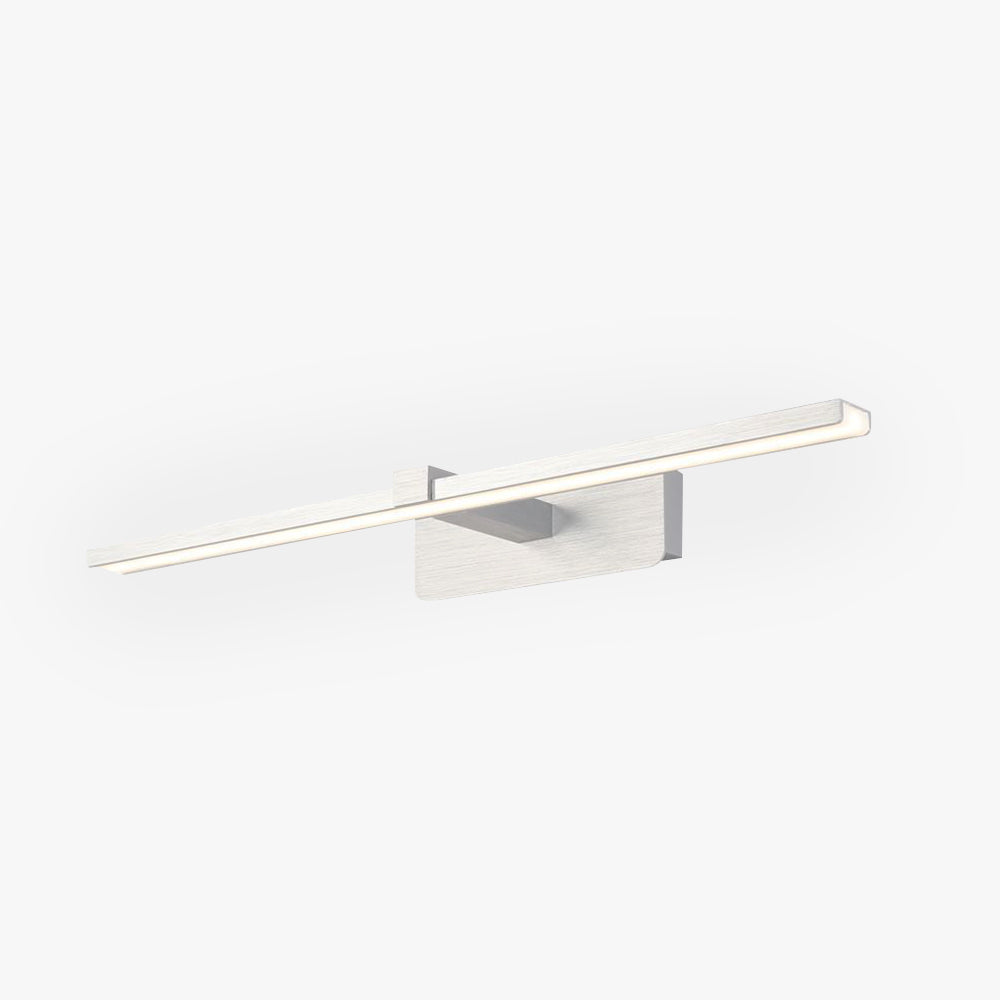 Arisha Nordic Linear Acrylic Mirror Front Wall Lamp, Silver