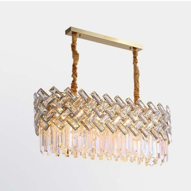 Kristy Luxury Gold Chandelier, Crystal & Metal