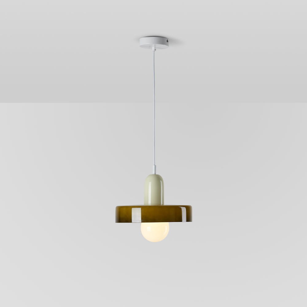Valentina Vintage LED Glass Pendant Light, Multicolor