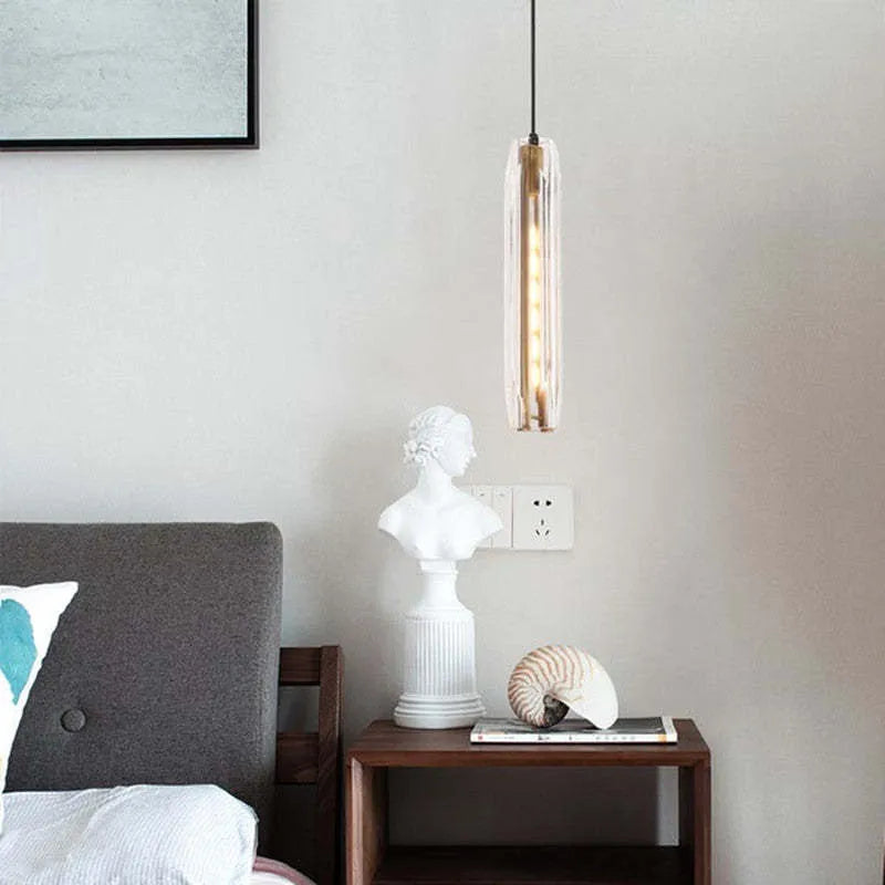 Valentina Brass Designer LED Glass Pendant Lamp