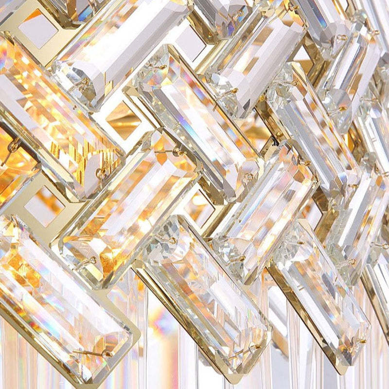 Kristy Luxury Gold Chandelier, Crystal & Metal