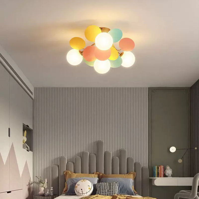 Aria Modern Bubble Cluster Ceiling Light, Colorful