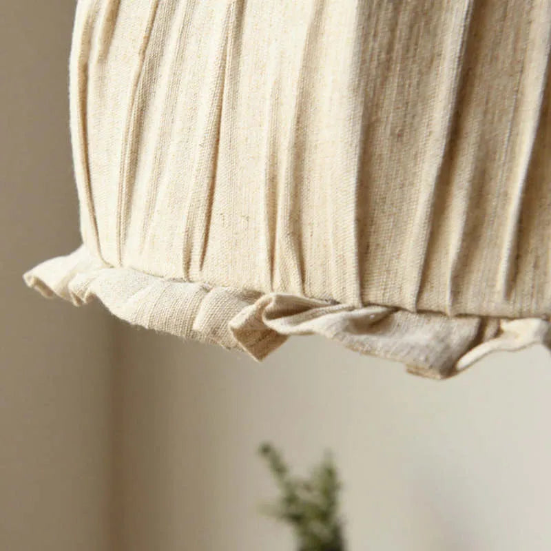 Epoch Vintage Pendant Light Beige, Fabric
