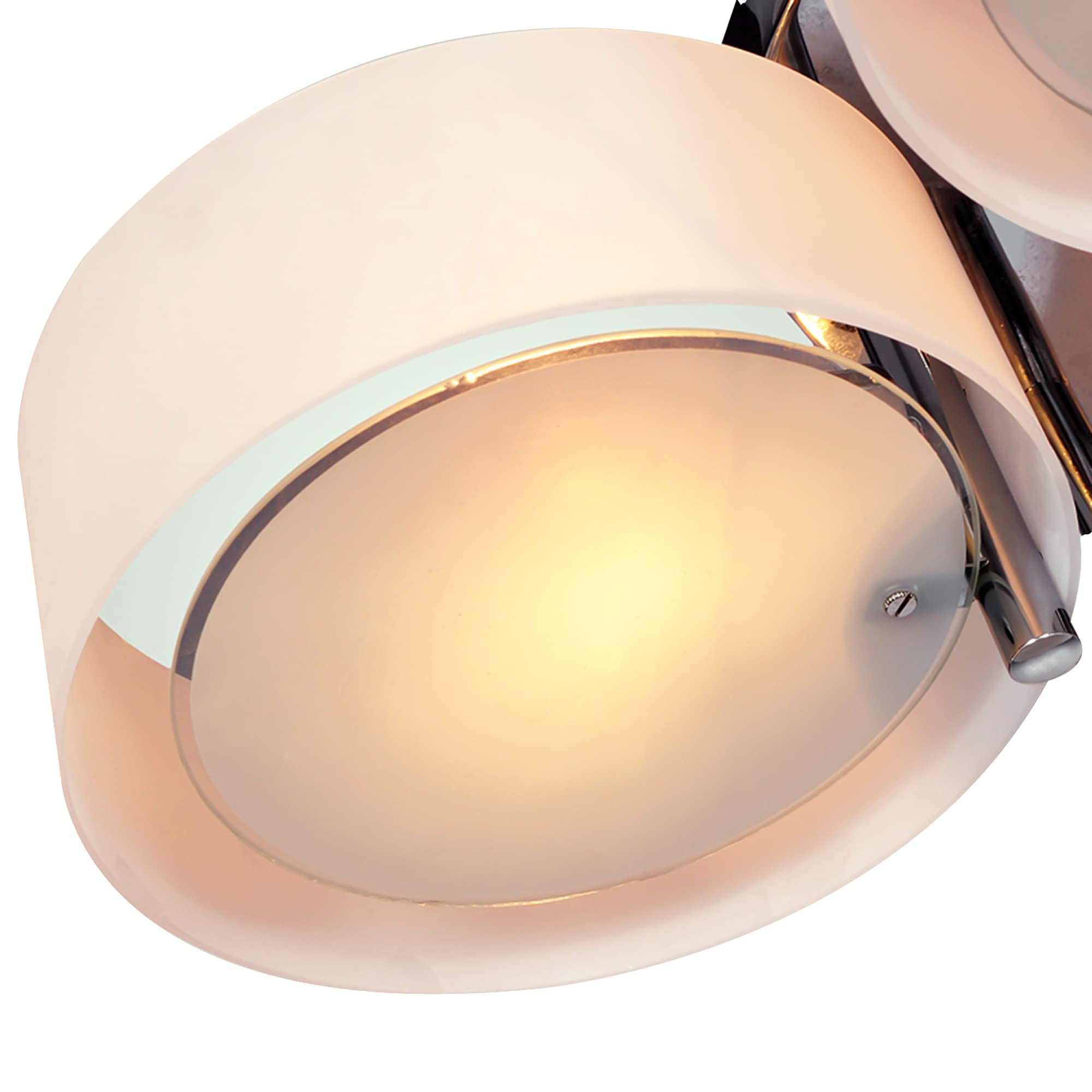 Arisha  Flush Mount Ceiling Light   Glass  White Modern Round Hallway
