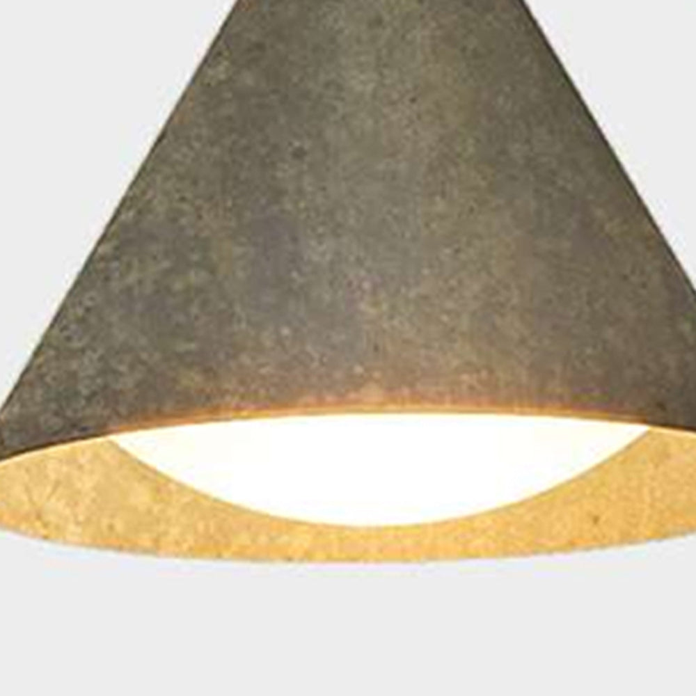 Ray Modern Minimalist Cone Metal Outdoor Waterproof Wall Lamp，Black/Gold
