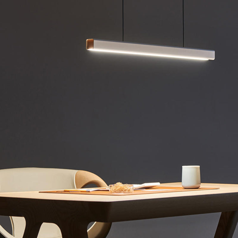 Arisha Minimalist Classic Black & White Linear Pendant Light