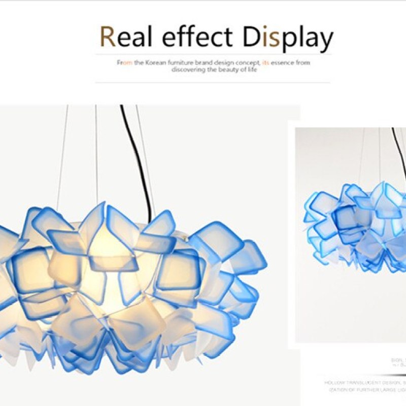 Arisha Modern Multicolour Decorative Flower Acrylic Pendant Light