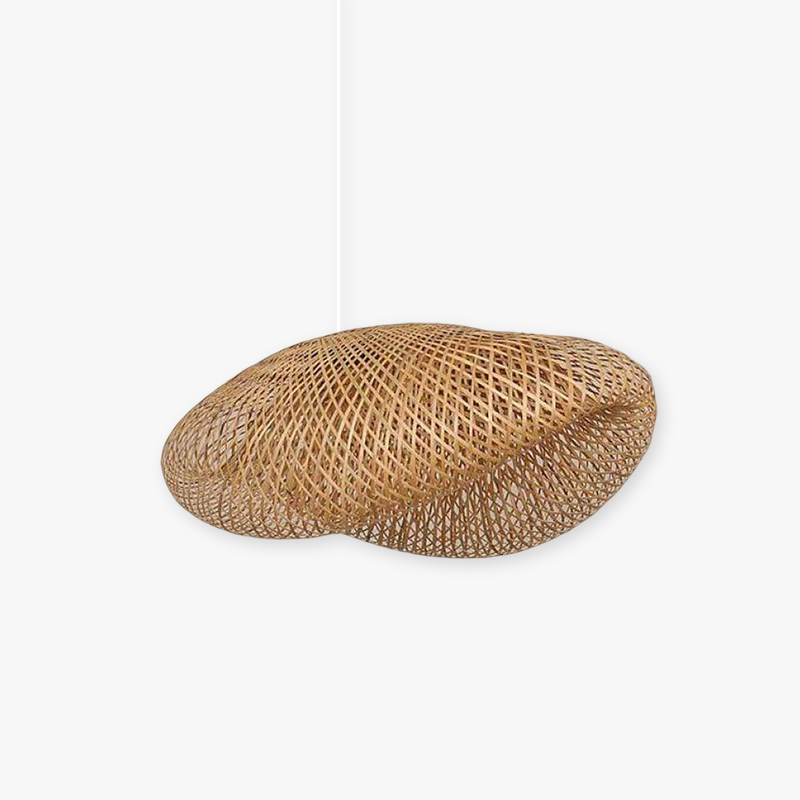 Ritta Natural Pendant Light for Dining Room/Kitchen Island, Bamboo