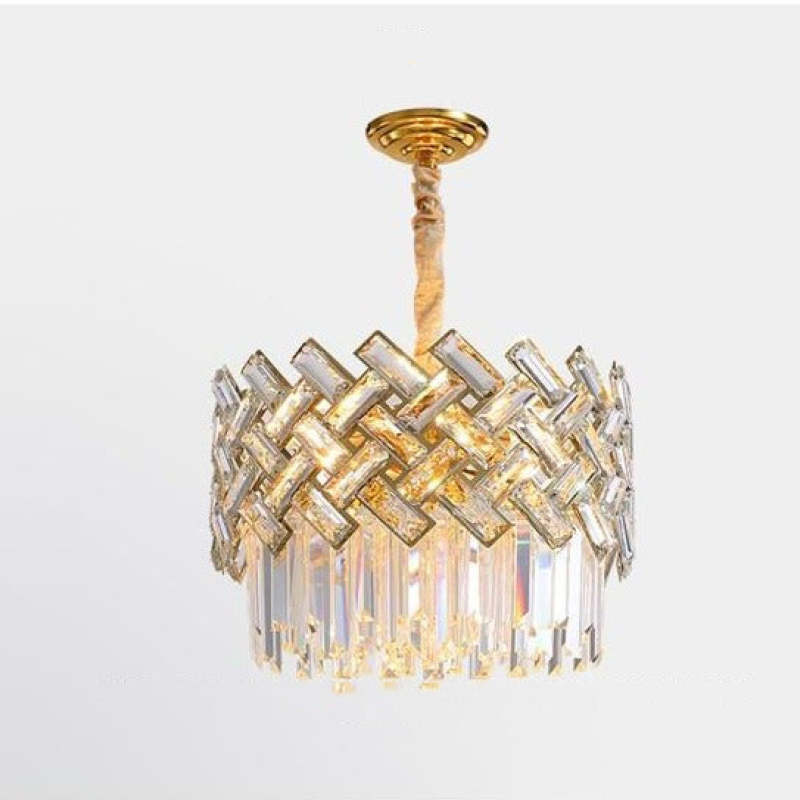Kristy Luxury Gold Chandelier, Crystal & Metal