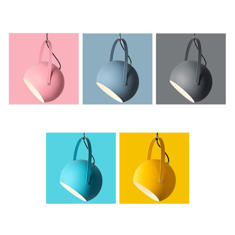 Aira Colorful Art Deco Pendant Light, Spherical,  Bedroom