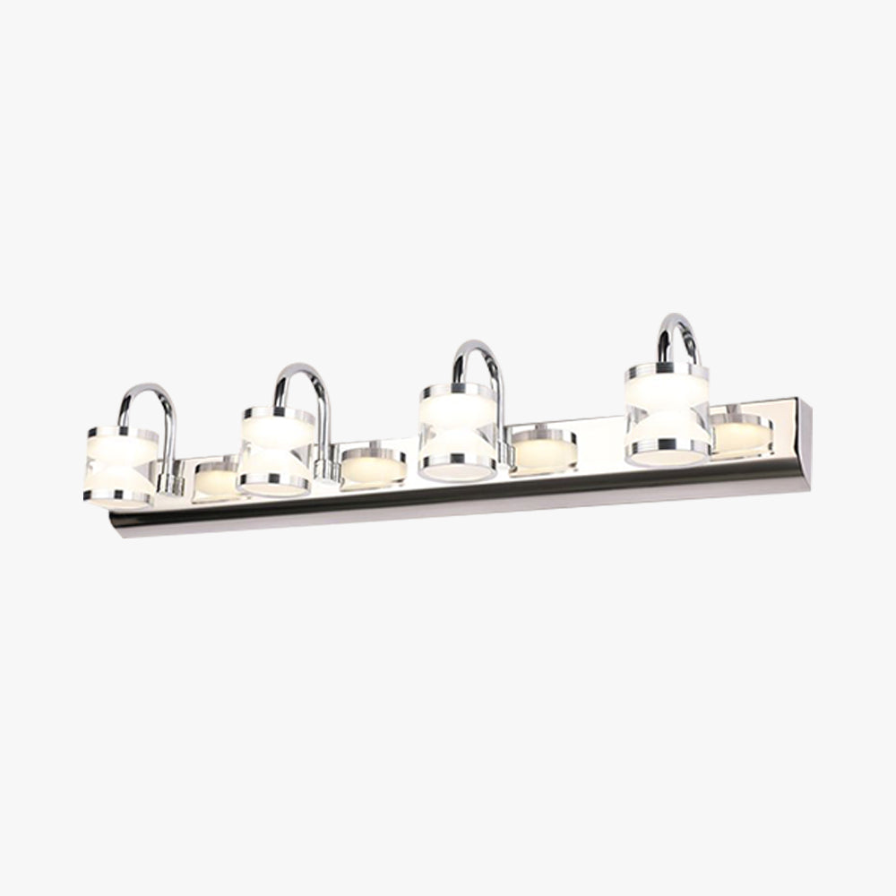 Arisha Modern Lantern Metal/Acrylic Wall Lamp, Silver