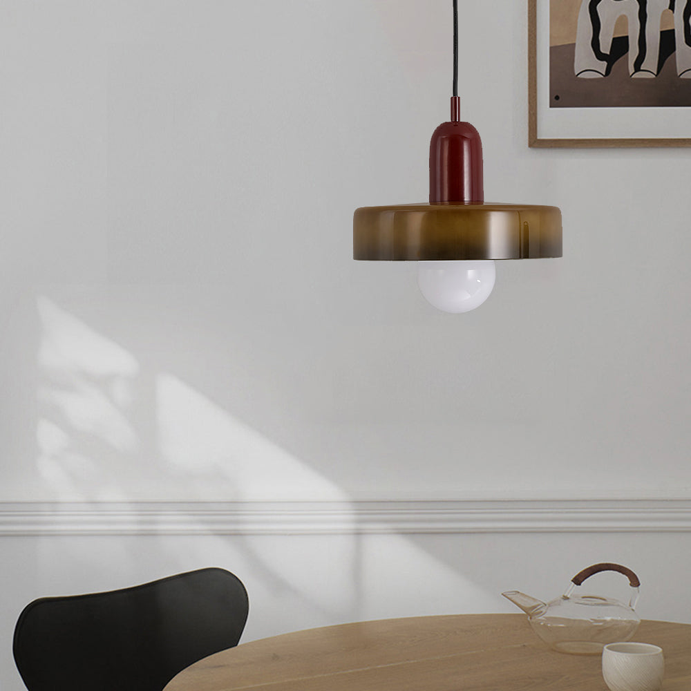 Valentina Vintage LED Glass Pendant Light, Multicolor