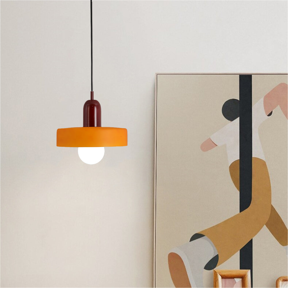 Valentina Vintage LED Glass Pendant Light, Multicolor