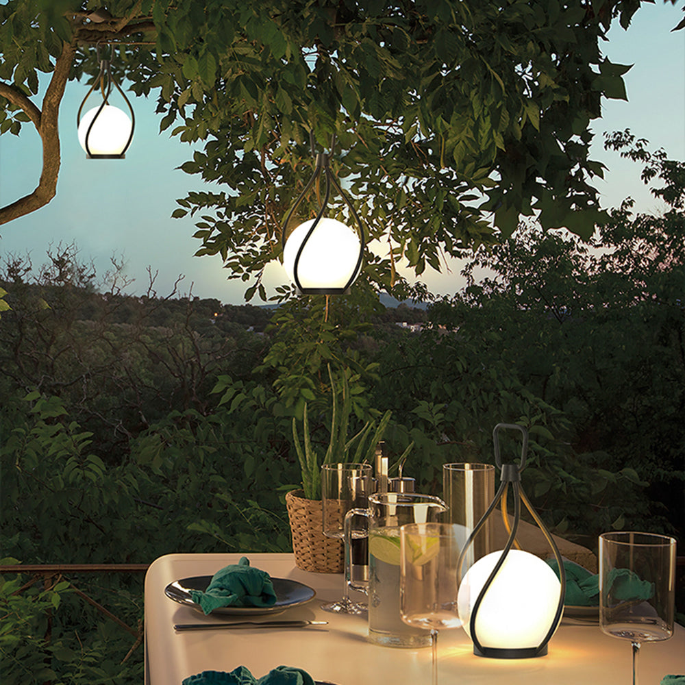 Ray Pendant Light Bubble Modern, Metal/Acrylic, White/Transparent