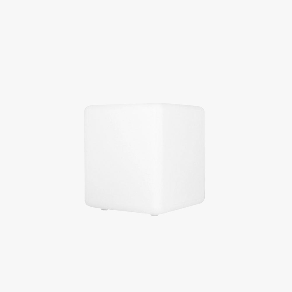 Ray Minimalist Square Acrylic Outdoor Ground Lamp, White