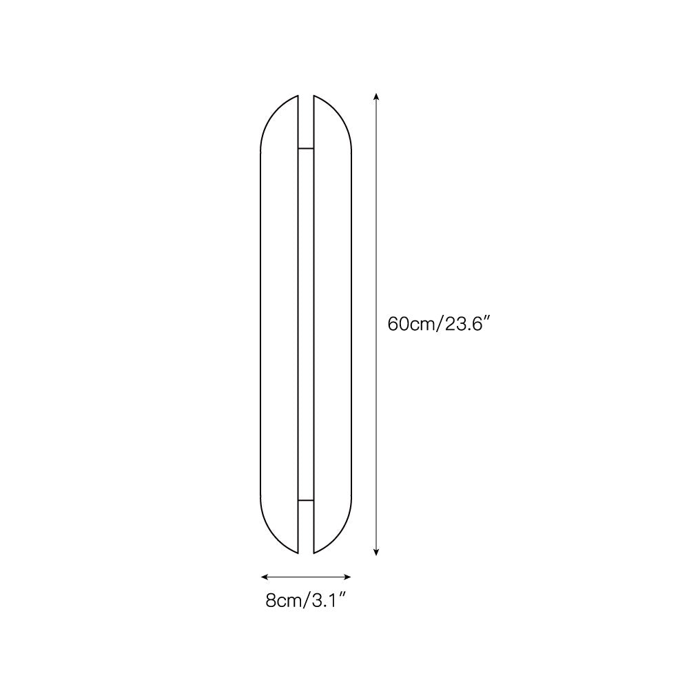 Aare Applique Murale Acier Inoxydable Naturel - Neutralighting