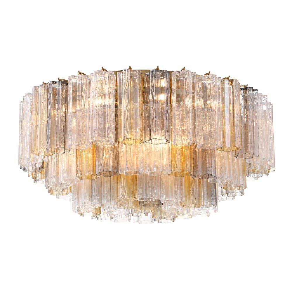 Aurora Ceiling Lamp Glass Tube Layered Amber - Neutralighting