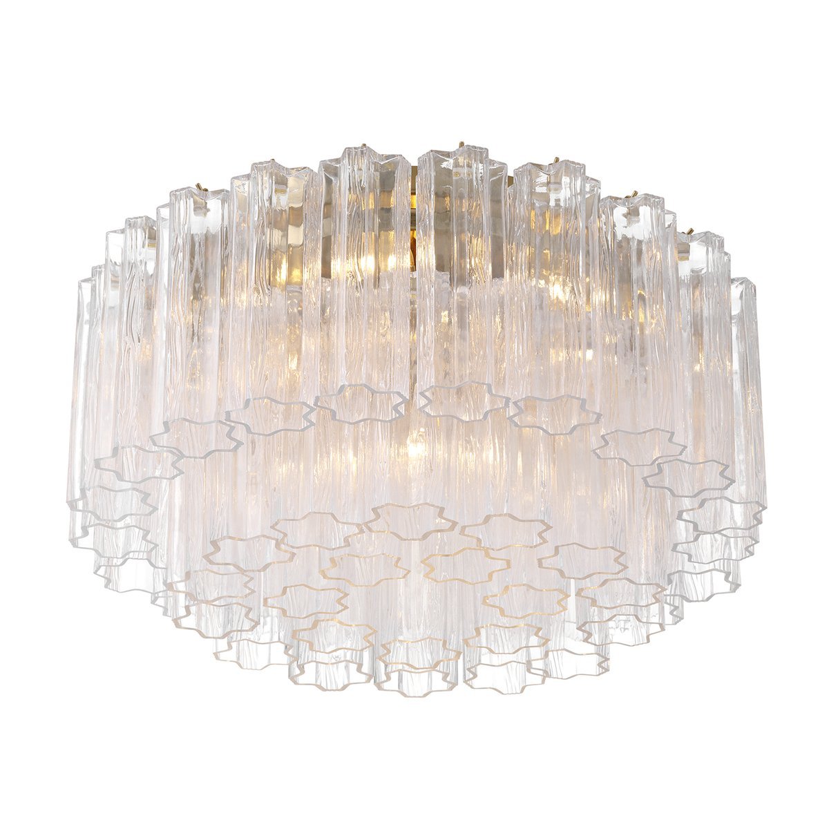 Aurora Ceiling Lamp Glass Tube Layered Amber - Neutralighting