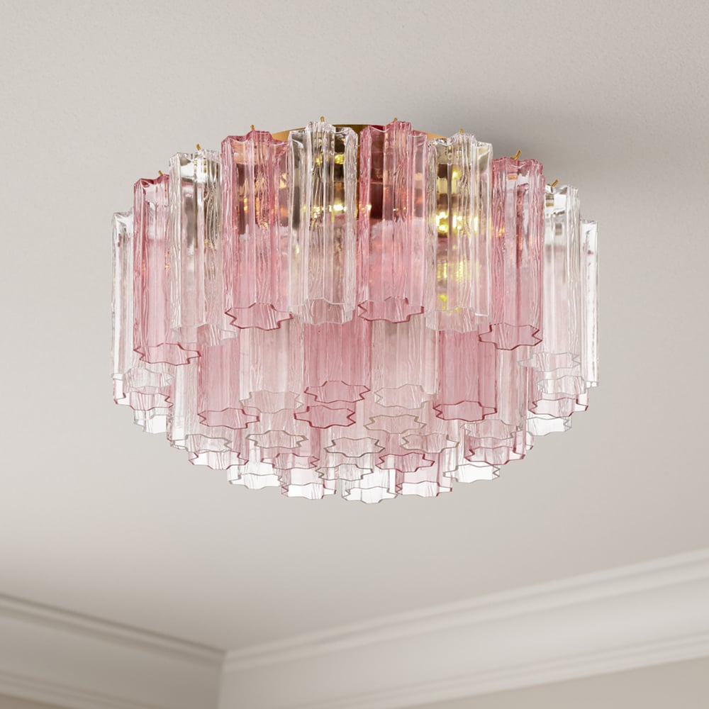 Aurora Ceiling Lamp Glass Tube Layered Amber - Neutralighting