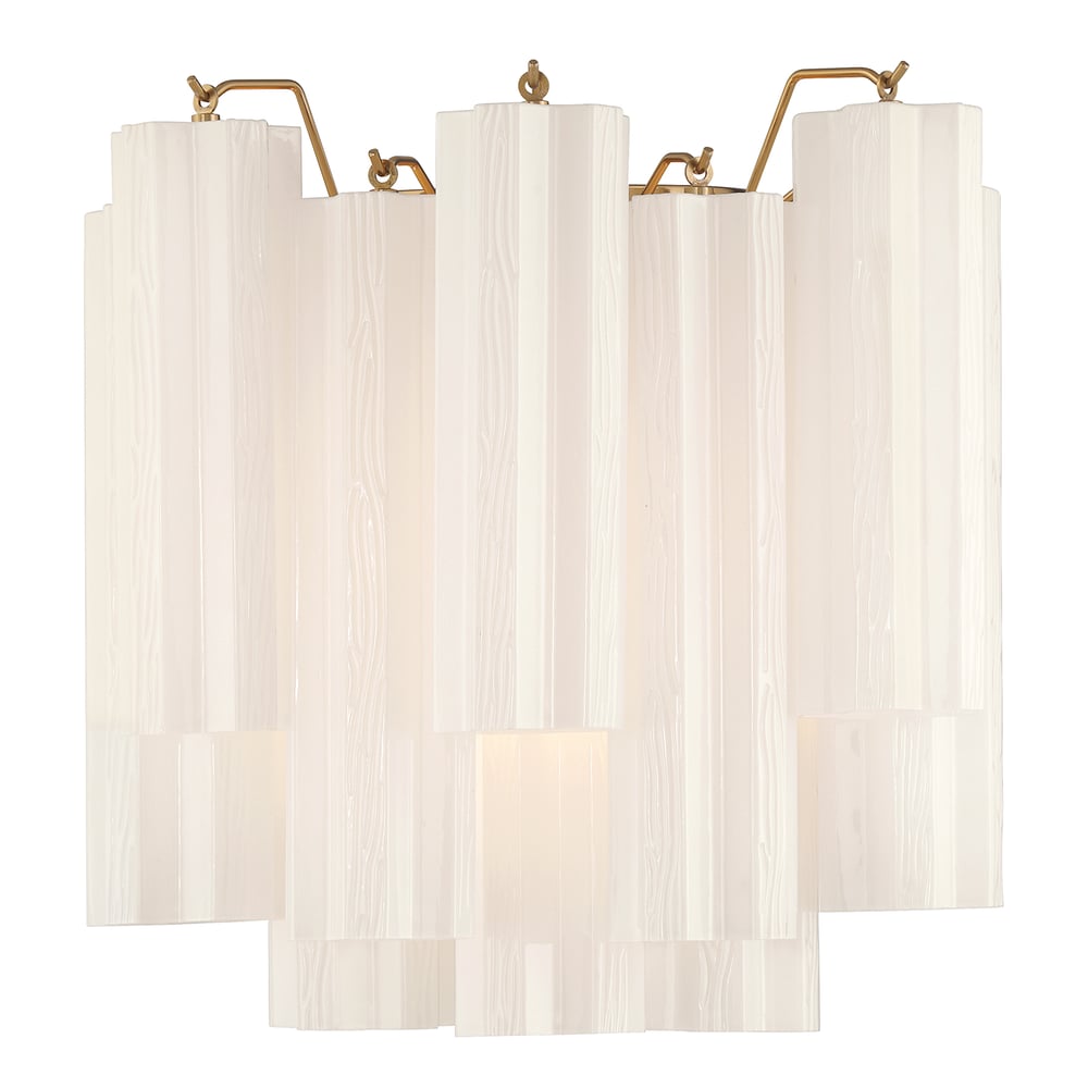 Aurora Wall Light Tronchi Glass Tube Tiered Amber Modern - Neutralighting