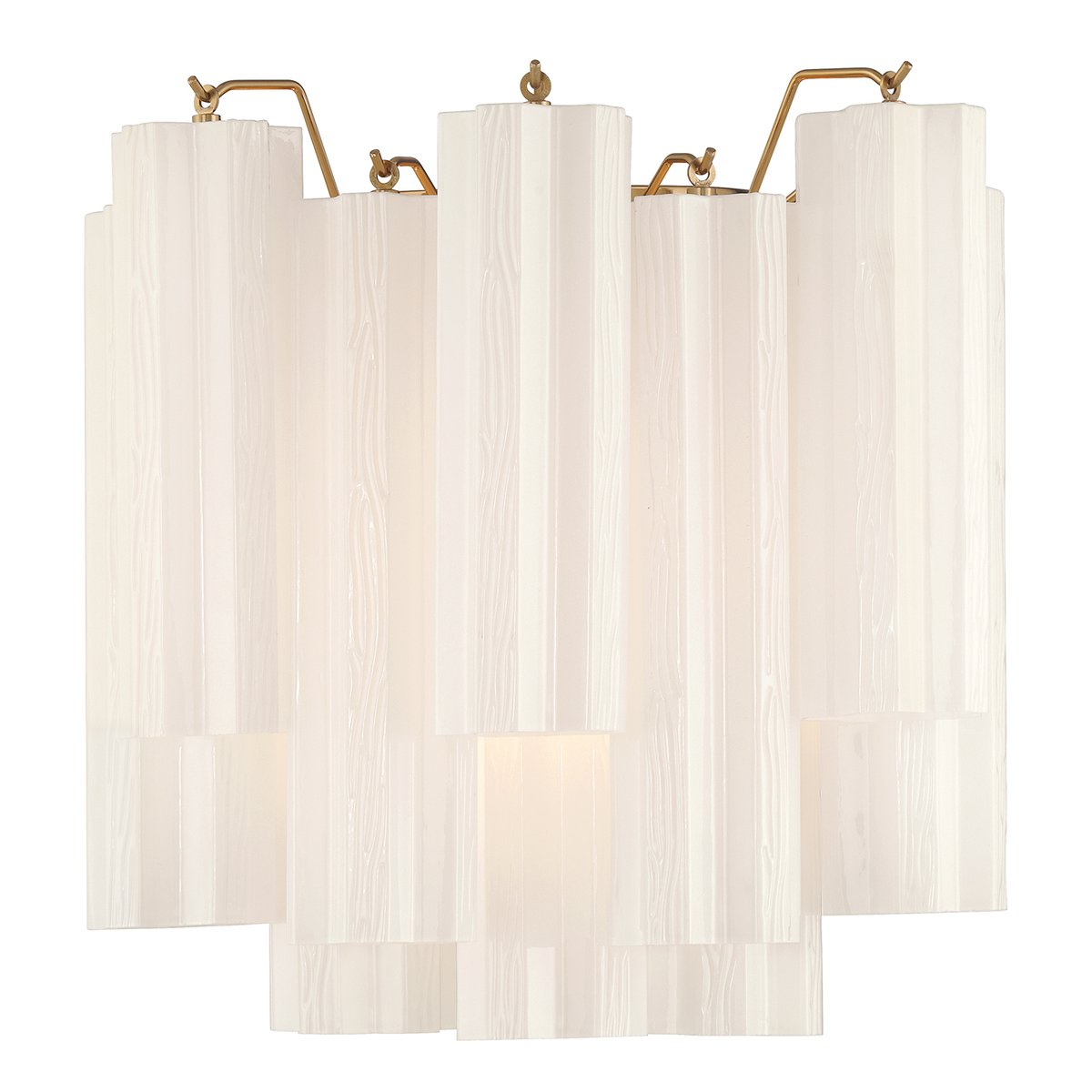 Aurora Wall Light Tronchi Glass Tube Tiered Amber Modern - Neutralighting