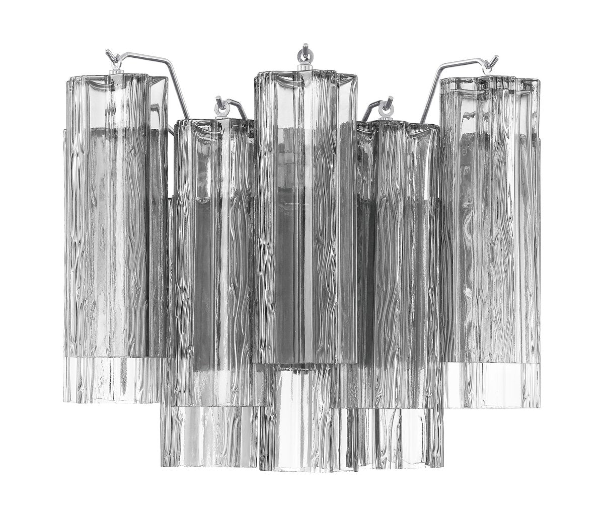 Aurora Wall Light Tronchi Glass Tube Tiered Amber Modern - Neutralighting