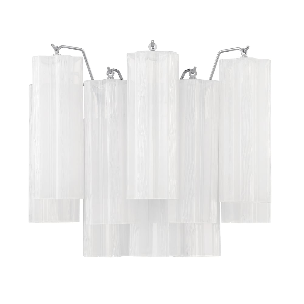 Aurora Wall Light Tronchi Glass Tube Tiered Amber Modern - Neutralighting