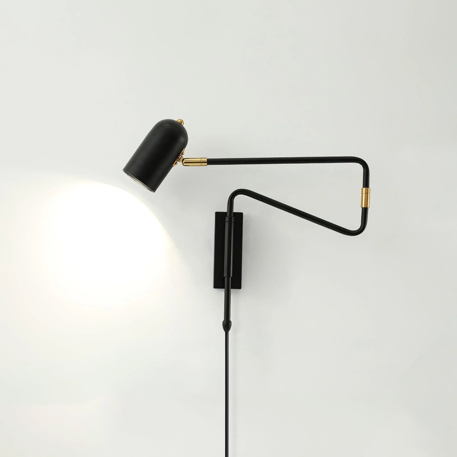 Ivar Adjustable Arm Plug In Wall Lamp - Letslighting