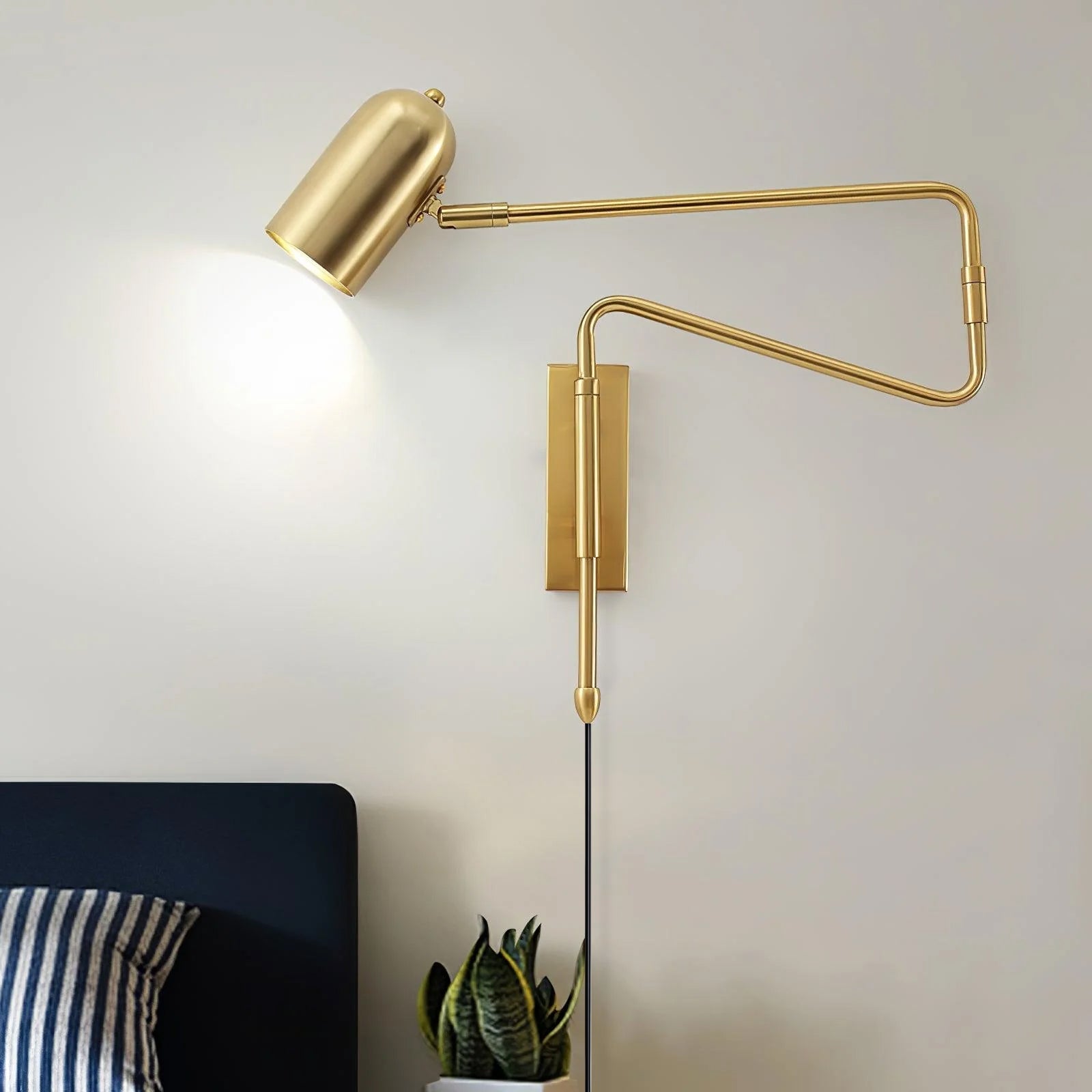 Ivar Adjustable Arm Plug In Wall Lamp - Letslighting