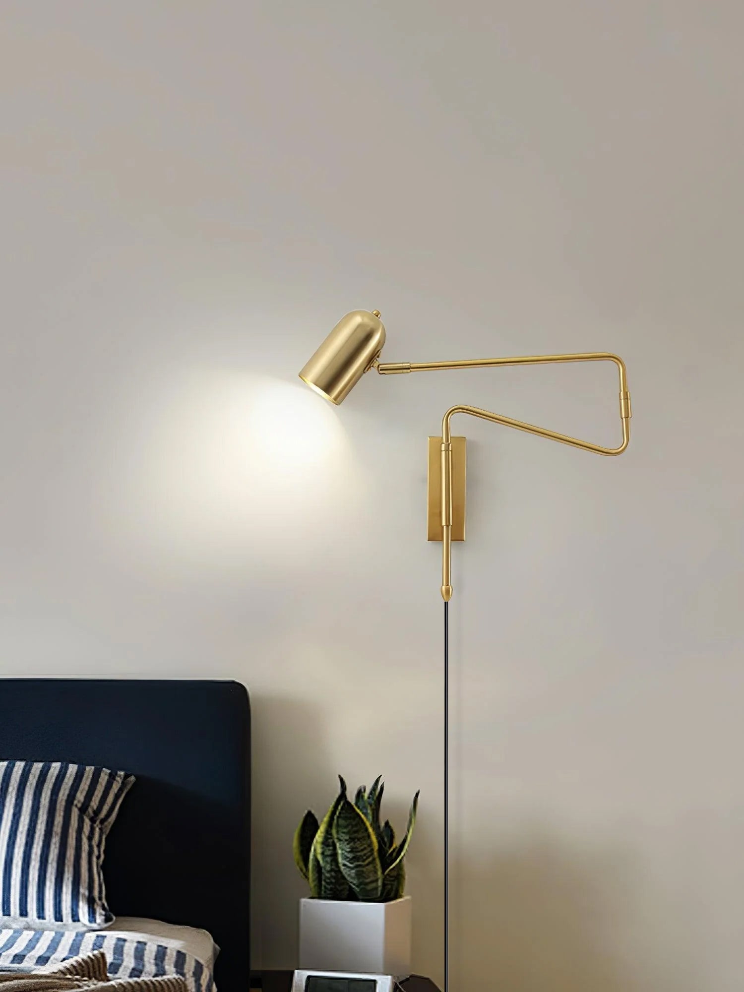 Ivar Adjustable Arm Plug In Wall Lamp - Letslighting