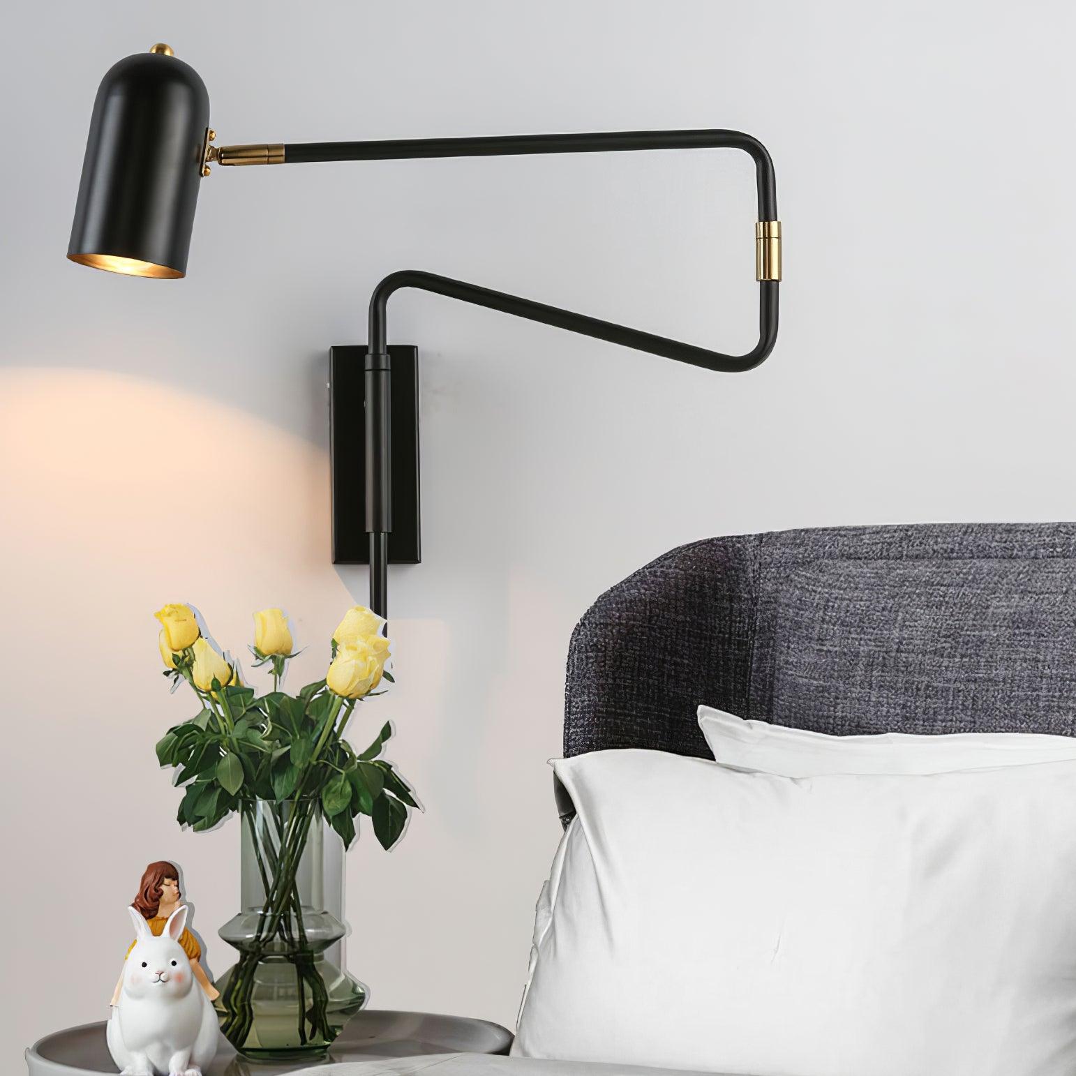 Ivar Adjustable Arm Plug In Wall Lamp - Letslighting
