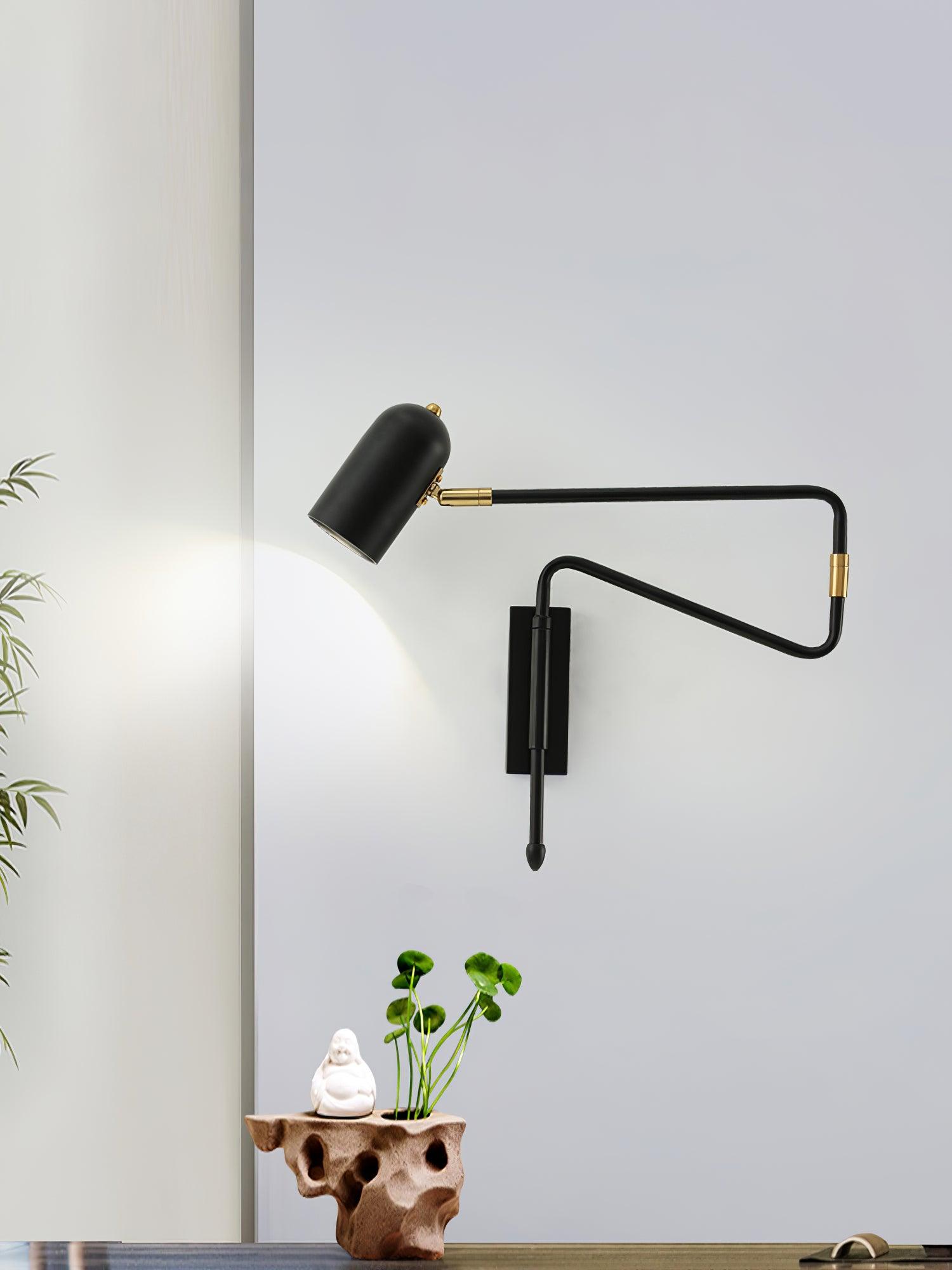 Ivar Adjustable Arm Plug In Wall Lamp - Letslighting