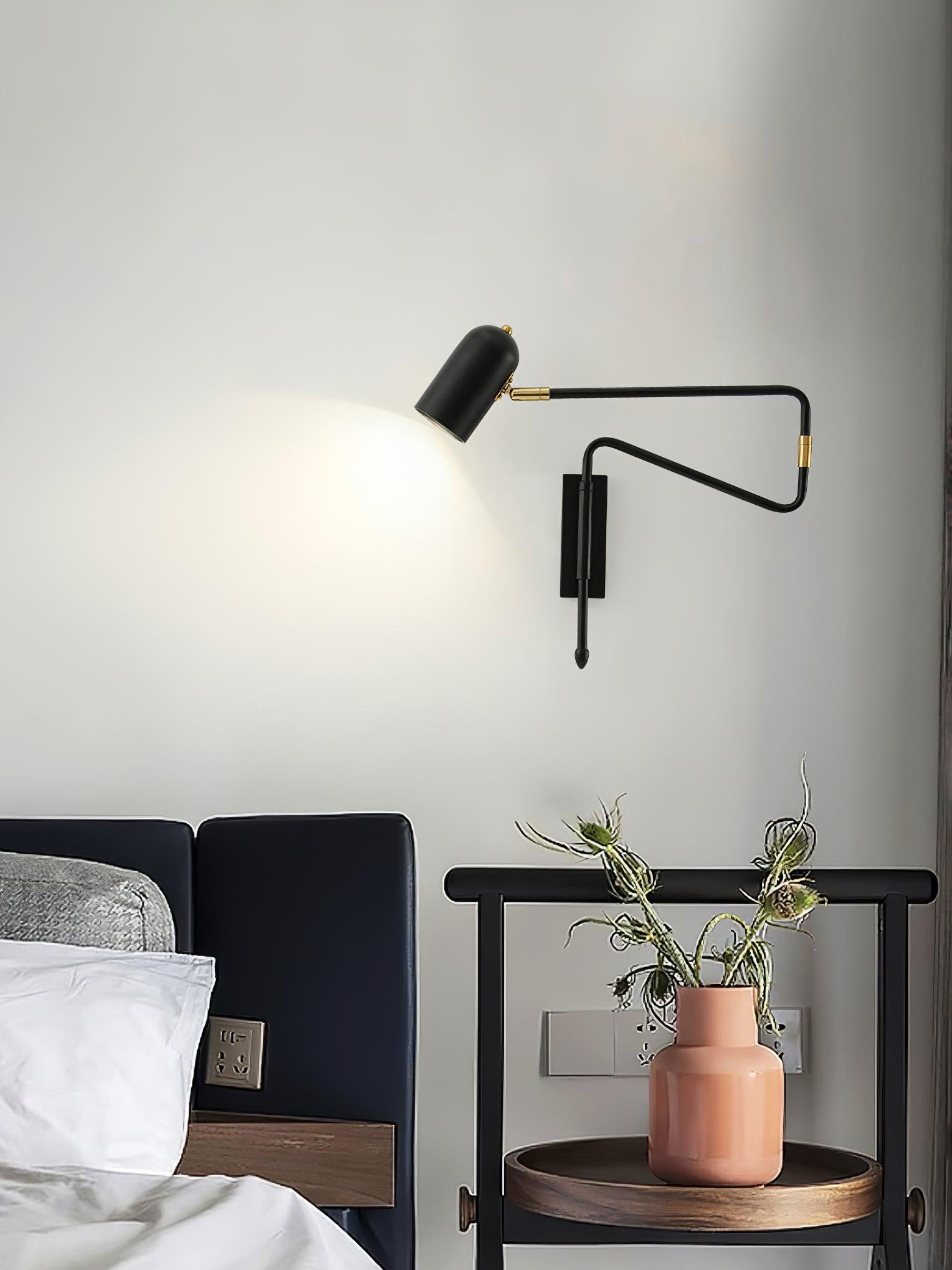 Ivar Adjustable Arm Plug In Wall Lamp - Letslighting