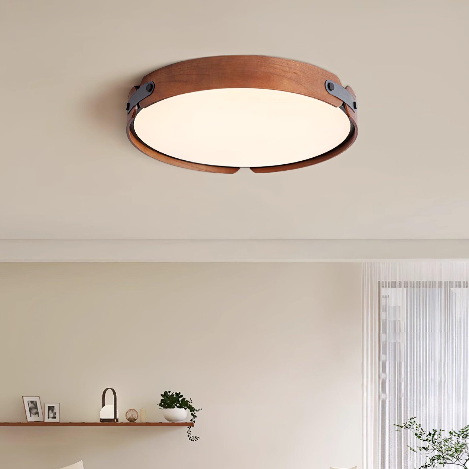 Echo Modern Minimalist Wood Ceiling Light - Letslighting
